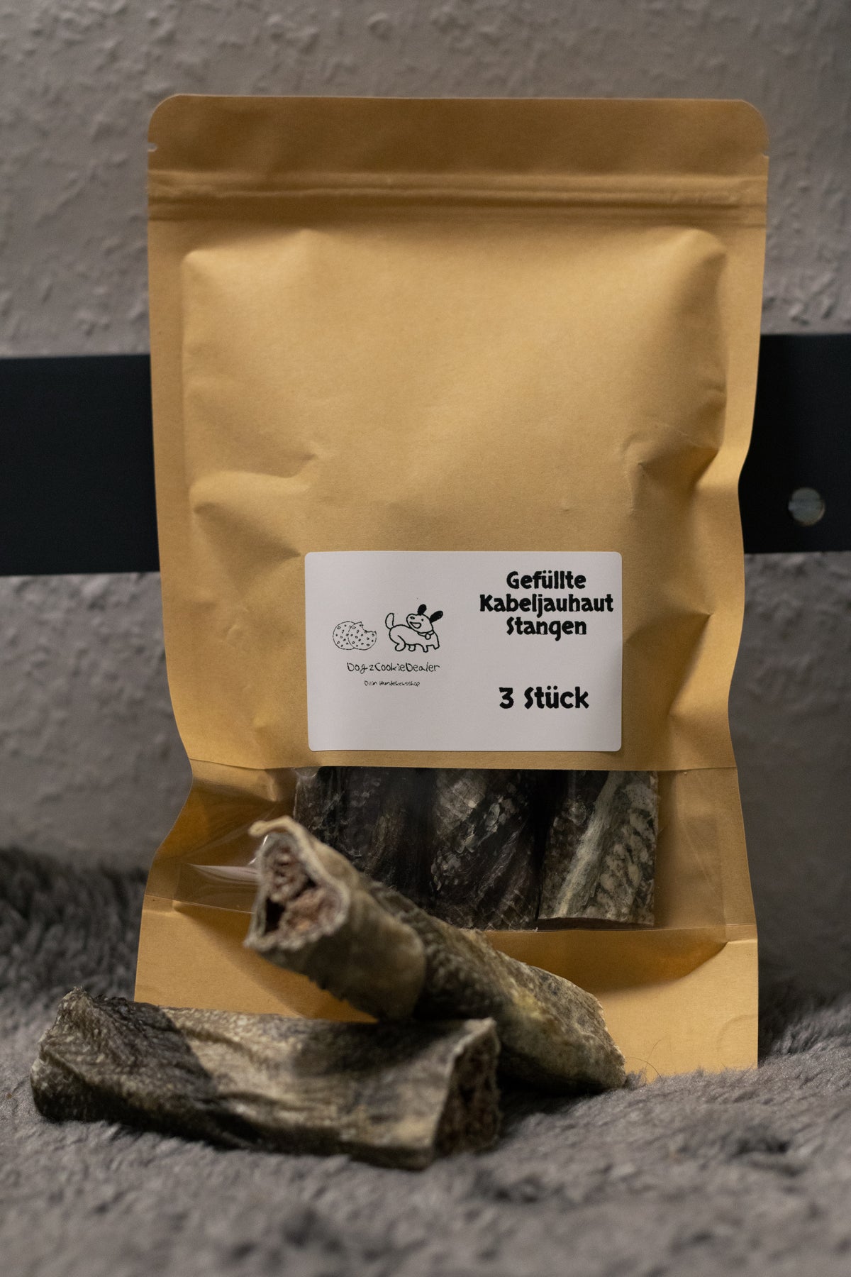 Gefüllte Kabeljauhautstangen 3 Stück
